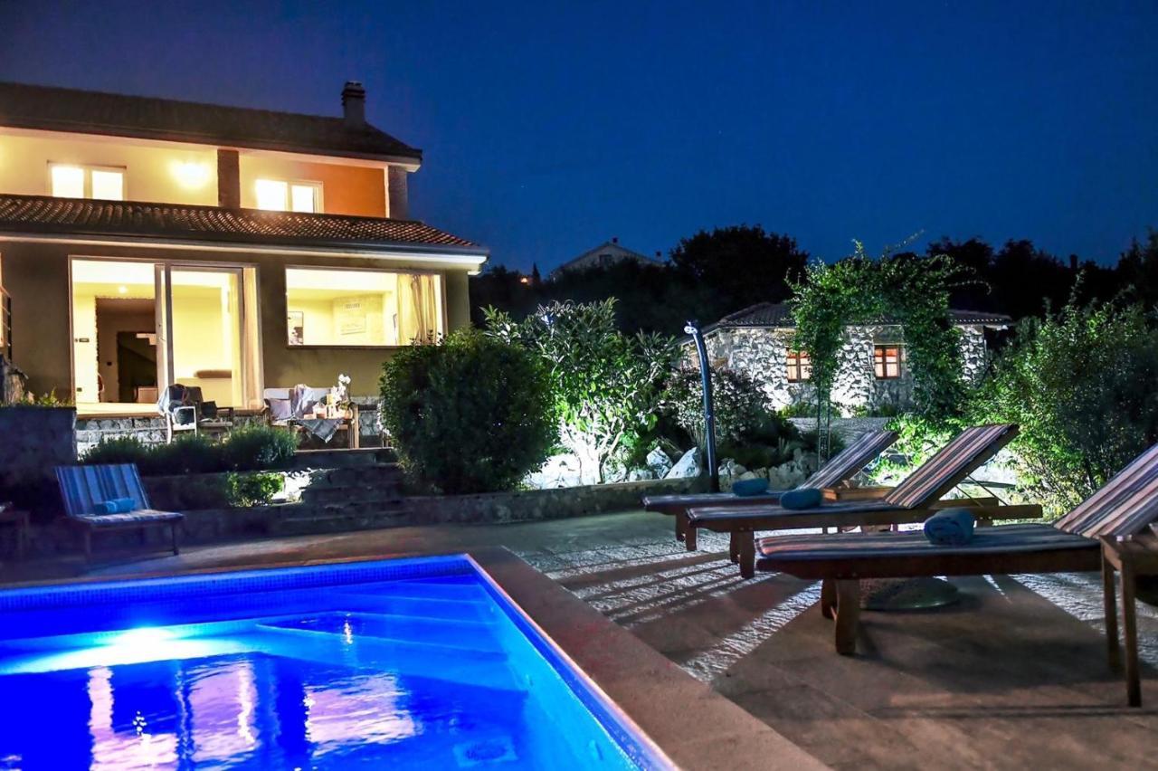 *****Pool House With Beautiful Seaview,Big Garden And Old Tavern***** Rijeka Exteriér fotografie
